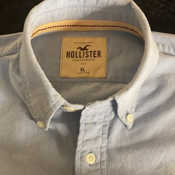 Hollister men’s Oxford shirt. Blue. Size XL - Picture 2 of 8